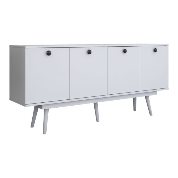 182 000098 5 Buffet Salonde pakoworld white melamine-white pp leg 180x40x82.6cmIndoor furniture > Buffets