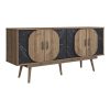182 000099 5 Dining table Ditta-Winslow pakoworld set of 7 rubberwood wood in light walnut color 180x85x75cmIndoor furniture > Dinning sets