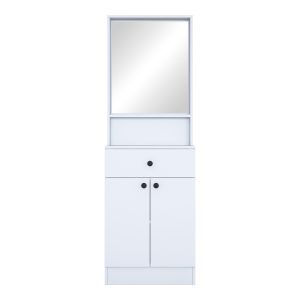 182 000102 3 2 Entrance furniture Rockder pakoworld white melamine 60x35.5x182.8cmIndoor furniture > Entrance furniture