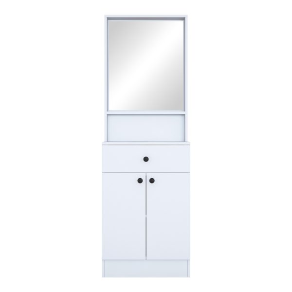 182 000102 3 2 Entrance furniture Rockder pakoworld white melamine 60x35.5x182.8cmIndoor furniture > Entrance furniture