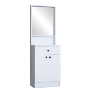 182 000102 5 Entrance furniture Rockder pakoworld white melamine 60x35.5x182.8cmIndoor furniture > Entrance furniture
