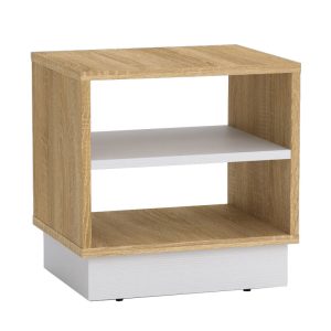 184 000001 9 Nightstand Mason pakoworld sonoma-white 40x32x40cmIndoor furniture > Bedside tables