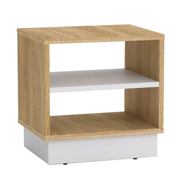 184 000001 9 Nightstand Mason pakoworld sonoma-white 40x32x40cmIndoor furniture > Bedside tables