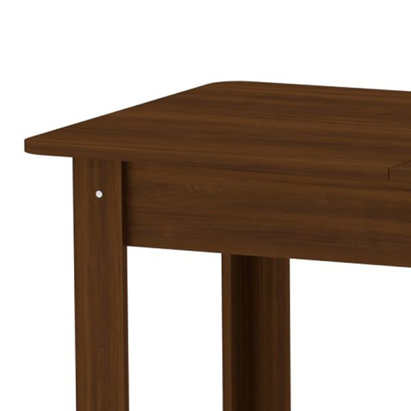 184 000009 3 3 Dining table Quiin pakoworld extendable walnut 120-174x70x73.5cmIndoor furniture > Dining Tables