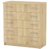 184 000090 6 Console Dice pakoworld solid pine wood walnut-black 150x30x90cmIndoor furniture > Drawers-consoles