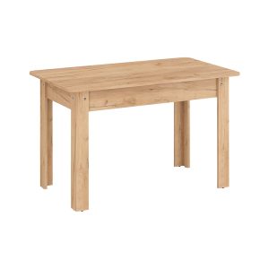 184 000097 2 3 Dining table Quiin pakoworld expandable melamine in oak color 120-174x70x73.5cmIndoor furniture > Dining Tables