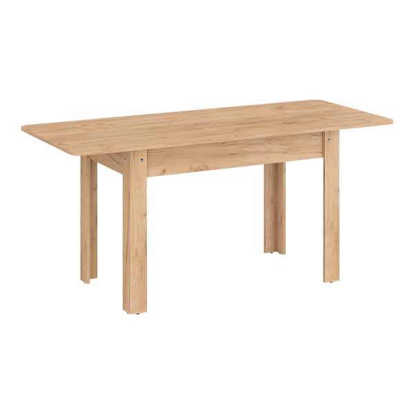 184 000097 6 Dining table Quiin pakoworld expandable melamine in oak color 120-174x70x73.5cmIndoor furniture > Dining Tables