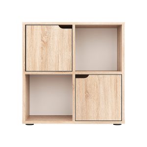 184 000114 2 3 Bookcase Bookel pakoworld in sonoma color 59.6x27.5x60.4cmIndoor furniture > Bookshelves