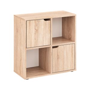 184 000114 6 Bookcase Bookel pakoworld in sonoma color 59.6x27.5x60.4cmIndoor furniture > Bookshelves