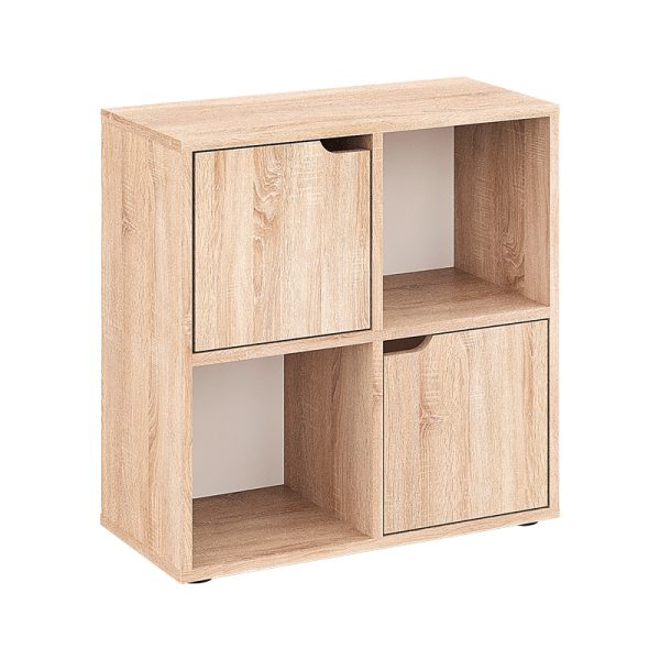 184 000114 6 Bookcase Bookel pakoworld in sonoma color 59.6x27.5x60.4cmIndoor furniture > Bookshelves