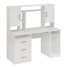 184 000118 6 Calisma pakoworld desk with shelf in oak-anthracite shade 135x60x111cmOffice furniture > Working desk