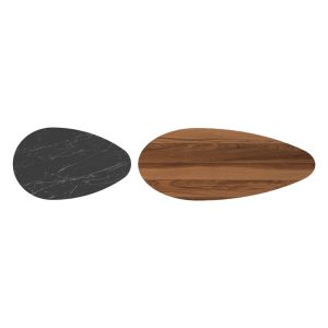 185 000066 3 12 Coffee table Monty pakoworld walnut-black marble 116x46x46cmIndoor furniture > Coffee tables
