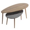 185 000088 12 Floor hanger Tower pakoworld MDF-bamboo black-natural 55x24x82cmIndoor furniture > Home organization > Bathroom > Bathroom accessories