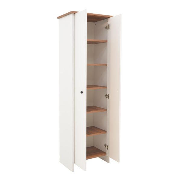 185 000089 2 2 Cabinet-column Aries pakoworld 18 pairs in white-walnut color 58x38x180cmIndoor furniture > Home organization > Bathroom > Cabinets
