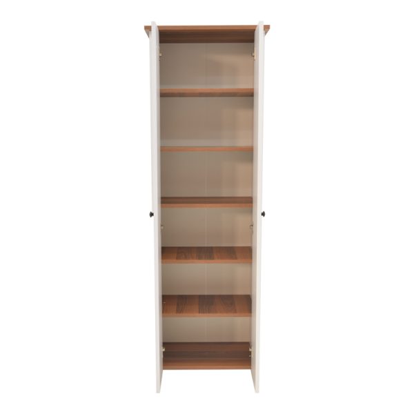 185 000089 3 2 Cabinet-column Aries pakoworld 18 pairs in white-walnut color 58x38x180cmIndoor furniture > Home organization > Bathroom > Cabinets