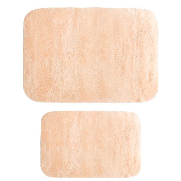 188 000030 2 Bath mat PWC-0055 pakoworld set 2pcs microfiber pink 90x60cmSPRING OFFERS