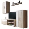 192 000001 7 Balou-Julita dining table set of 5 pakoworld MDF and pp in black-natural shade Φ100x75cmIndoor furniture > Dinning sets