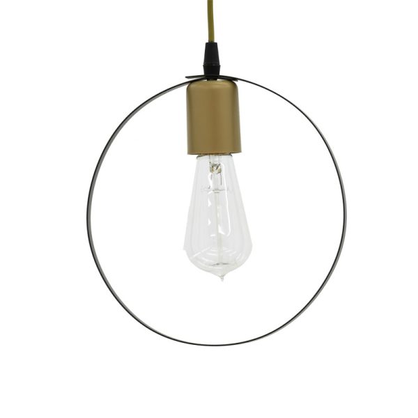 193 000068 2 4 Ceiling lamp Florian pakoworld E27 black-gold D23x66cmLighting > Ceiling
