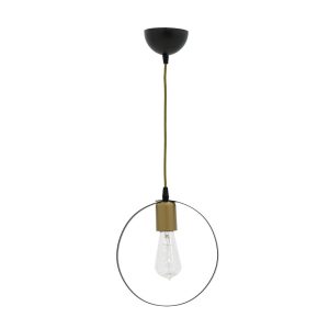 193 000068 6 Ceiling lamp Florian pakoworld E27 black-gold D23x66cmLighting > Ceiling