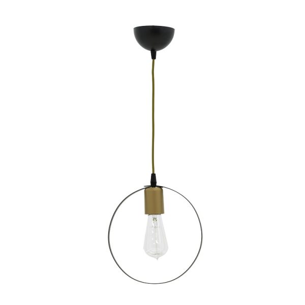 193 000068 6 Ceiling lamp Florian pakoworld E27 black-gold D23x66cmLighting > Ceiling