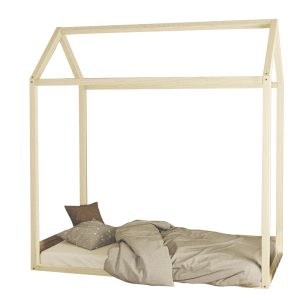 197 000082 3 Children's bed Palace pakoworld pine wood natural color natural 70x140cmSPRING OFFERS