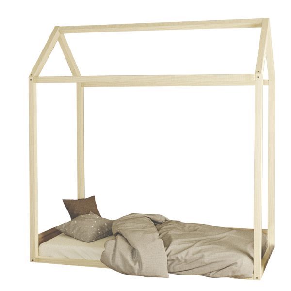 197 000082 3 Children's bed Palace pakoworld pine wood natural color natural 70x140cmSPRING OFFERS