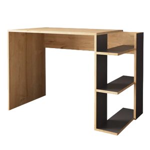 197 000272 3 Toska pakoworld work desk in oak-anthracite shade 114x56x76cmOffice furniture > Working desk