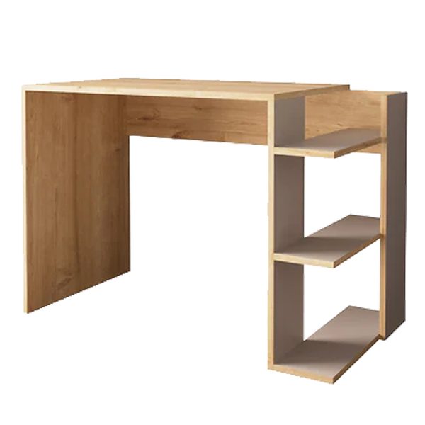 197 000273 3 Toska pakoworld work desk in oak-sandstone shade 114x56x76cmOffice furniture > Working desk
