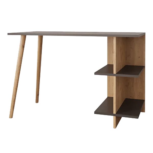 197 000274 5 Volet pakoworld work desk in oak-anthracite shade 114x56x76cmOffice furniture > Working desk