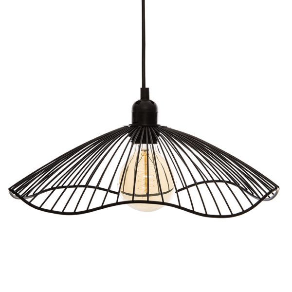 199 000182 11 Galt pakoworld Ε27 ceiling light black D34x15.5cmLighting > Ceiling