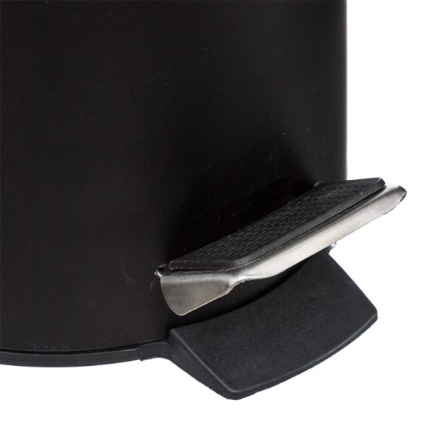 199 000210 3 4 Trash bin 3L Dustbin pakoworld metal-pp black-oakIndoor furniture > Home organization > Bathroom > Bathroom accessories