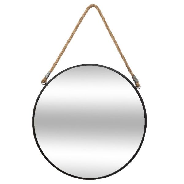 199 000437 7 Mirror PWD-0084 pakoworld metal black 55x3x55cmDecoration > Mirrors