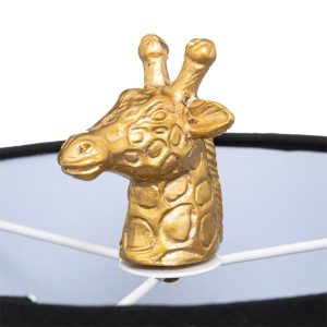 199 000477 3 4 Giraffe table lamp pakoworld E27 black-gold 22.5x20x42cmLighting > Table