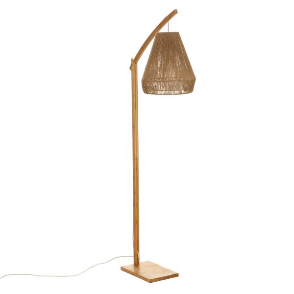 199 000515 14 Floor lamp Sean pakoworld E27 60W bamboo beige 52x30x158cmBOHO CHIC > Luminaries