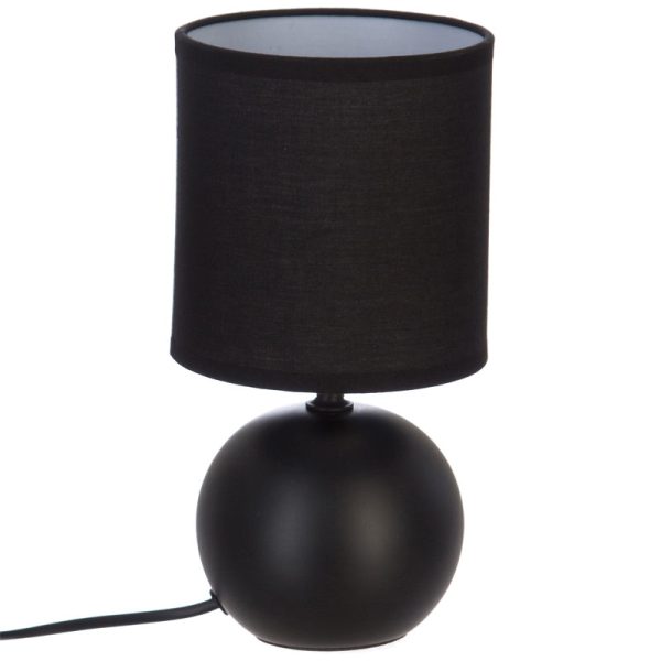199 000519 6 Table lamp PWL-1210 pakoworld E14 60W ceramic black D13x25cmLighting > Table