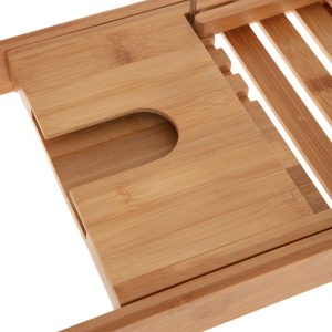 199 000551 2 5 Bath tray rack Platon pakoworld bamboo natural 70x15x4.5cmSPRING OFFERS
