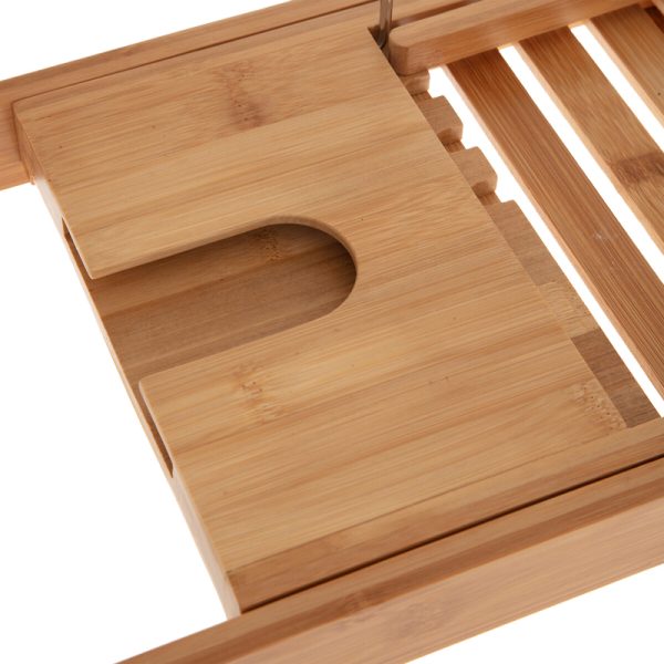 199 000551 2 5 Bath tray rack Platon pakoworld bamboo natural 70x15x4.5cmSPRING OFFERS