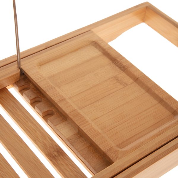 199 000551 3 5 Bath tray rack Platon pakoworld bamboo natural 70x15x4.5cmSPRING OFFERS
