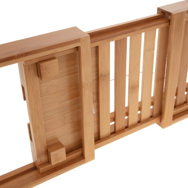 199 000551 4 5 Bath tray rack Platon pakoworld bamboo natural 70x15x4.5cmSPRING OFFERS