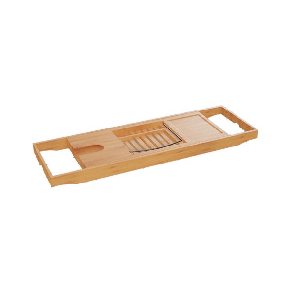 199 000551 8 Bath tray rack Platon pakoworld bamboo natural 70x15x4.5cmSPRING OFFERS