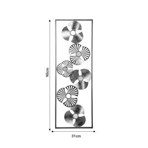 199 000562 3 2 Wall deco Blomma pakoworld antique golden metal 31x3.5x90cmDecoration > Decorations > Wall Decorations