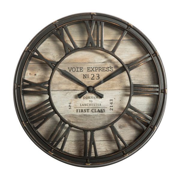 199 000568 6 Wall clock Robin pakoworld antique bronze pp D21x5cmDecoration > Clocks