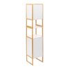 199 000579 4 Bookcase Bator pakoworld in white-oak color 60x26x197cmIndoor furniture > Bookshelves