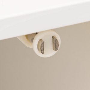 199 000580 2 2 Low wall-mounted cabinet Derfen pakoworld in white-natural color 33x33x80cmIndoor furniture > Home organization > Bathroom