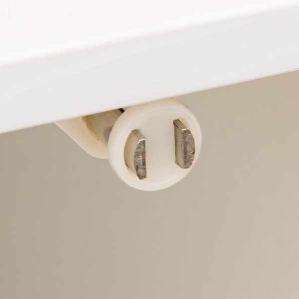 199 000580 2 2 Low wall-mounted cabinet Derfen pakoworld in white-natural color 33x33x80cmIndoor furniture > Home organization > Bathroom