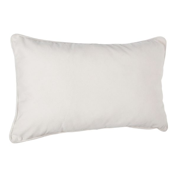 199 000584 2 Deco cushion Lubel pakoworld in ivory color 30x50cmIndoor furniture > Bean Bags