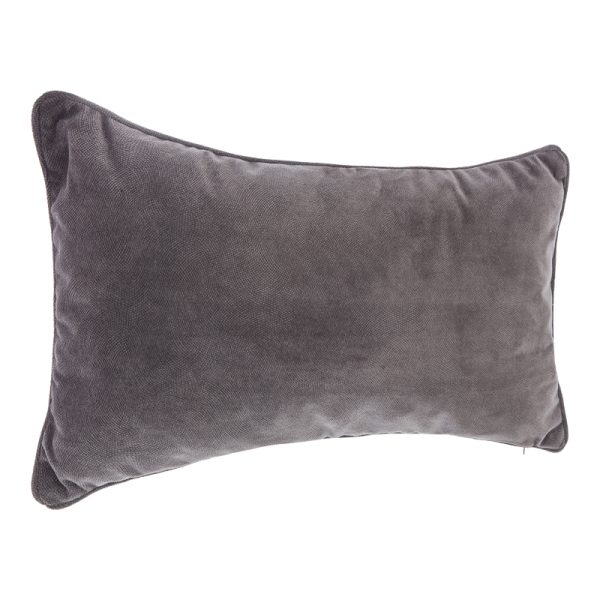 199 000585 2 Deco cushion Lubel pakoworld in dark grey color 30x50cmIndoor furniture > Bean Bags