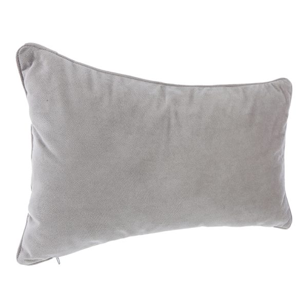 199 000604 2 Deco cushion Lubel pakoworld in light grey color 30x50cmIndoor furniture > Bean Bags