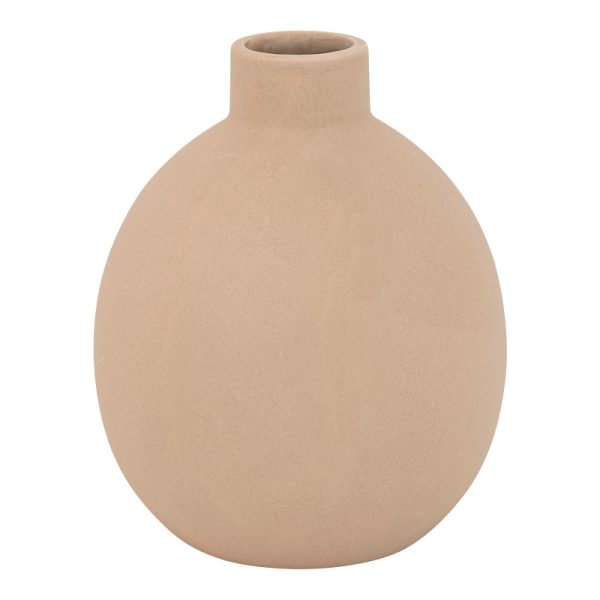 199 000623 Vase Rozerie pakoworld ceramic in beige color D14,5x18cmDecoration > Decorations