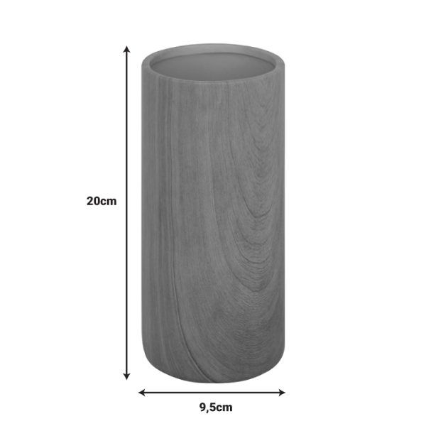 199 000628 2 3 Vase Joefer pakoworld ceramic in natural color D9.5x20cmDecoration > Decorations